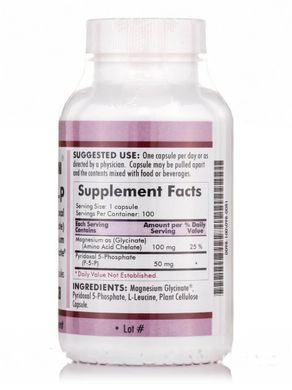 P-5-P with Magnesium Glycinate -Hypoallergenic, Kirkman labs, 100 capsules