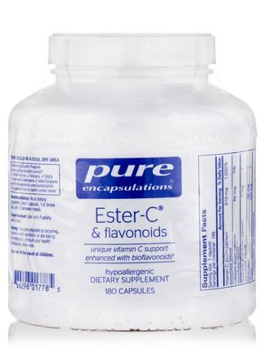 Эстер-C и флавоноиды Pure Encapsulations (Ester-C & Flavonoids) 180 капсул купить в Киеве и Украине