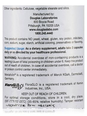 Пренатальні вітаміни Douglas Laboratories (Prenatal) 60 вегетаріанських капсул