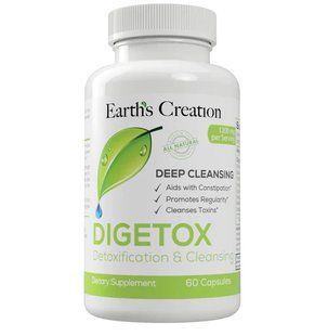 Витамины для детокса и очищения организма Earth`s Creation (DIGETOX) 60 капсул купить в Киеве и Украине