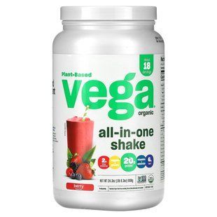 Веганський коктейль Vega (Vega One All-In-One Shake) 688 г з ягідним смаком