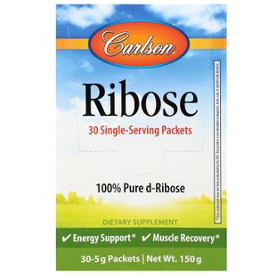 Рибоза Carlson Labs (Ribose) 30 пакетиков купить в Киеве и Украине