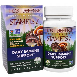 Поддержка иммунитета Fungi Perfecti (Daily Immune Support Host Defense) 30 капсул купить в Киеве и Украине