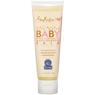 Детский многоцелевой бальзам, овсяное молоко и рисовая вода, Baby Multi-Purpose Balm, Oat Milk & Rice Water, SheaMoisture, 99 г купить в Киеве и Украине