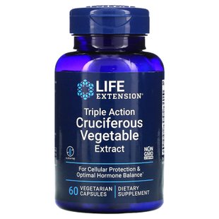 Экстракт растений семейства крестоцветных тройного действия Life Extension (Triple Action Cruciferous Vegetable Extract) 60 вегетарианских капсул купить в Киеве и Украине