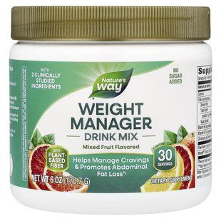 Суміш для напою для контролю ваги Nature's Way (Weight Manager Drink Mix) 170.7 г фруктовий мікс