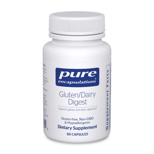 Ферменты для переваривания глютена Pure Encapsulations (Gluten / Dairy Digest) 60 капсул купить в Киеве и Украине