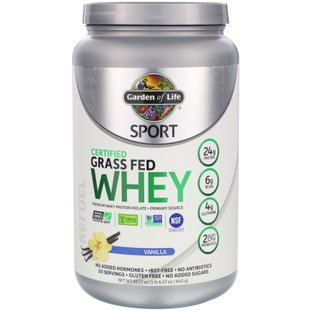 Сывороточный протеин изолят вкус ванили Garden of Life (Sport Grass Fed Whey) 652 г купить в Киеве и Украине