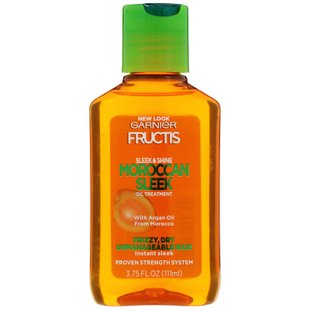 Масло для волос, Fructis, Sleek & Shine, марокканский Sleek, Garnier, 111 мл купить в Киеве и Украине