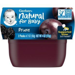 1st Foods, слива, Gerber, 2 шт в упаковці, по 56 г кожна
