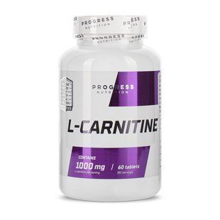Progress Nutrition, L-Carnitine 1000 mg, 60 tabs купить в Киеве и Украине