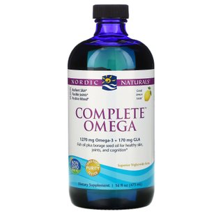 Омега 3-6-9 Nordic Naturals (Complete Omega) 473 мл со вкусом лимона купить в Киеве и Украине