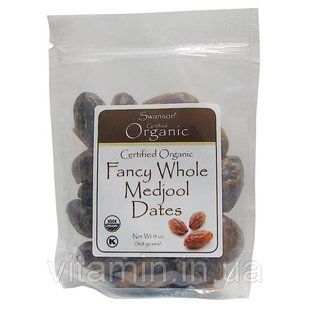 Органические Необычные Целые Даты, Organic Fancy Whole Medjool Dates, Swanson, 368 грам купить в Киеве и Украине