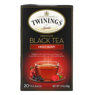 Чай чорний з ягодами Twinings (Black Tea) 20 пак. 40 р