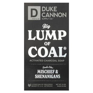 Duke Cannon Supply Co., Big Lump of Coal&reg;, Activated Charcoal Bar Soap, 1 Bar, 10 oz купить в Киеве и Украине
