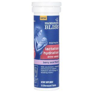 Mommy's Bliss, Postnatal Lactation Hydration Drink Tablets, Berry Acai, 10 Effervescent Tablets купить в Киеве и Украине