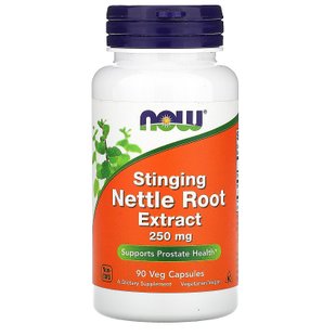 Экстракт корня жгучей крапивы Now Foods (Stinging Nettle Root Extract) 250 мг 90 растительных капсул купить в Киеве и Украине