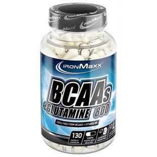 IronMaxx, BCAA's + Glutamine 800 - 130 капс (банку)