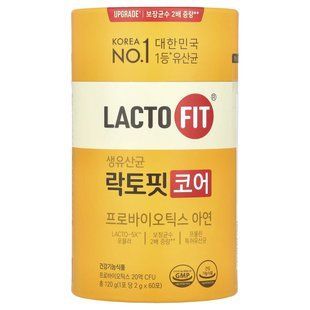 Lactofit, пробіотик, ядро, 60 стіків (2 г)
