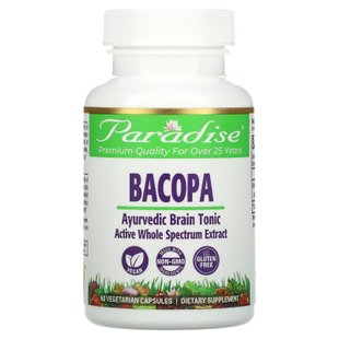 Бакопа органик Paradise Herbs (Bacopa) 60 капсул купить в Киеве и Украине