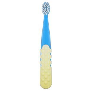 Зубная щетка для детей, 3 года +, голубой + желтый, Totz Plus Brush, 3 Years +, Extra Soft, Blue Yellow, RADIUS, 1 зубная щетка купить в Киеве и Украине