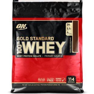 Gold Standard, 100% Whey, Double Chocolate, Optimum Nutrition, 3.47 kg