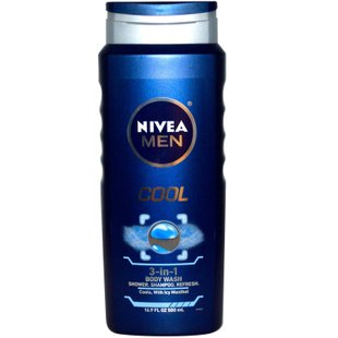 Мужской гель для душа 3-в-1, охлаждающий, Nivea, 500 мл (16,9 жидких унций) купить в Киеве и Украине