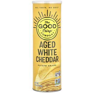 Картопляні чіпси витриманий білий чеддер The Good Crisp Company (Potato Crisps Aged White Cheddar) 160 г