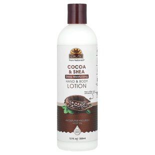 Okay Pure Naturals, Hand & Body Lotion, Cocoa & Shea, 12 fl oz (355 ml) купить в Киеве и Украине