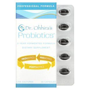 Пробіотики, Professional Formula Probiotics, Dr Ohhira's, 30 капсул
