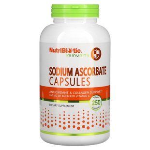 Аскорбат натрію для імунітету NutriBiotic (Sodium Ascorbate Immunity) 100 веганських капсул