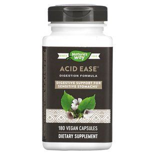 Формула пищеварения Enzymatic Therapy (Acid Ease Digestion Formula) 180 веганских капсул купить в Киеве и Украине