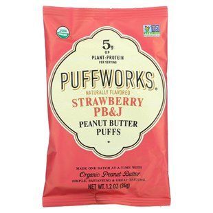 Puffworks, Арахисовая паста, клубника, PB&J, 6 пакетиков по 34 г (1,2 унции) купить в Киеве и Украине