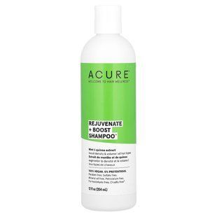 ACURE, Rejuvenate + Boost Shampoo, All Hair Types, Mint & Quinoa Extract, 12 fl oz (354 ml) купить в Киеве и Украине