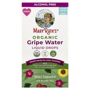 MaryRuth's, Organic Gripe Water Liquid Drops, Newborn+, 4 fl oz (120 ml)