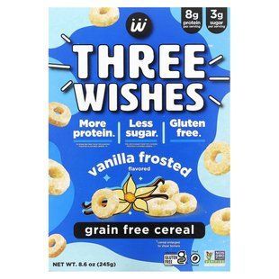 Three Wishes, Grain Free Cereal, Vanilla Frosted, 8.6 oz (245 g) купить в Киеве и Украине