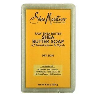 Мыло из сырого масла ши с экстрактами ладана и мирры, Raw Shea Butter Soap with Frankincense & Myrrh Extracts, SheaMoisture, 230 г купить в Киеве и Украине