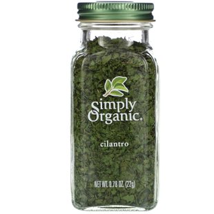 Кинза, Simply Organic, 0.78 унций (22 г) купить в Киеве и Украине