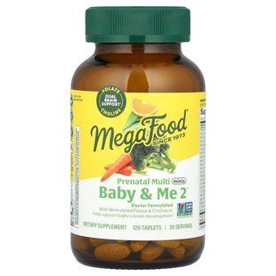 MegaFood, Baby & Me 2&trade;, Prenatal Multi Minis, 120 таблеток
