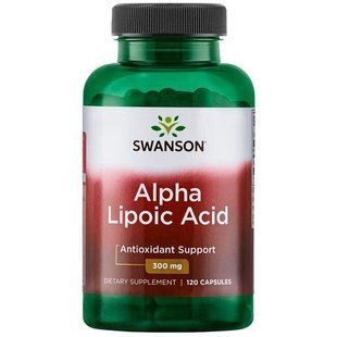 Альфа-липоевая кислота, Alpha Lipoic Acid, Swanson, 300 мг, 120 капсул купить в Киеве и Украине