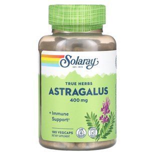 Solaray, True Herbs, астрагал, 400 мг, 180 капсул VegCap