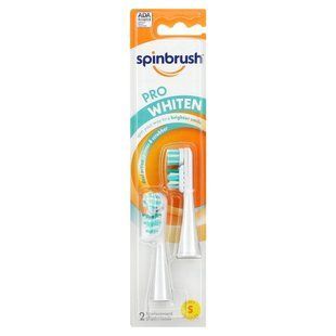 Spinbrush, Pro Whiten, Replacement Heads, Soft Bristles, 3y+, 2 Brush Heads купить в Киеве и Украине