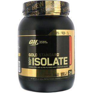 Golden Standard, 100% Isolate, Strawberry Cream, Optimum Nutrition, 720 g