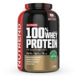 100% Сывороточный протеин вкус шоколадного брауни Nutrend (100% Whey Protein) 2,25 кг купить в Киеве и Украине
