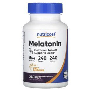 Nutricost, Melatonin, Mixed Berry, 5 mg, 240 Tablets купить в Киеве и Украине