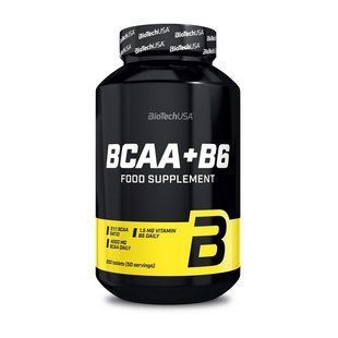 Амінокислоти BCAA з вітаміном B6 BioTech (BCAA + B6) 200 таблеток