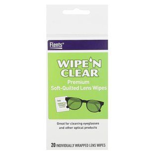 Flents, Wipe 'N Clear, Premium Soft-Quilted Lens Wipes, 20 Individually Wrapped Wipes купить в Киеве и Украине