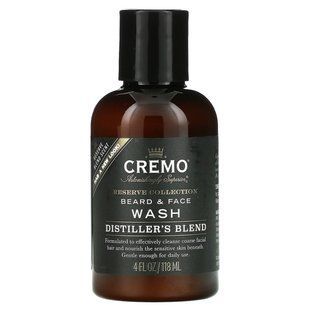 Cremo, Reserve Collection, засіб для миття бороди та обличчя, суміш дистиляторів, 4 рідкі унції (118 мл)