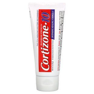 Cortizone 10, крем против зуда с 1% гидрокотизоном, максимальная сила, 2 унции (56 г) купить в Киеве и Украине