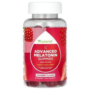 Phytoral, Advanced Melatonin Gummies, Strawberry, 60 Gummies купить в Киеве и Украине
